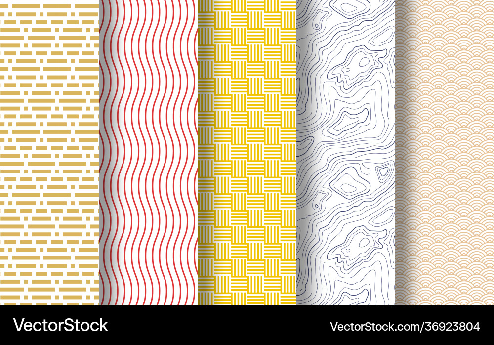 Seamless patterns with abstract ornament Seamless patterns with abstract ornament vector image