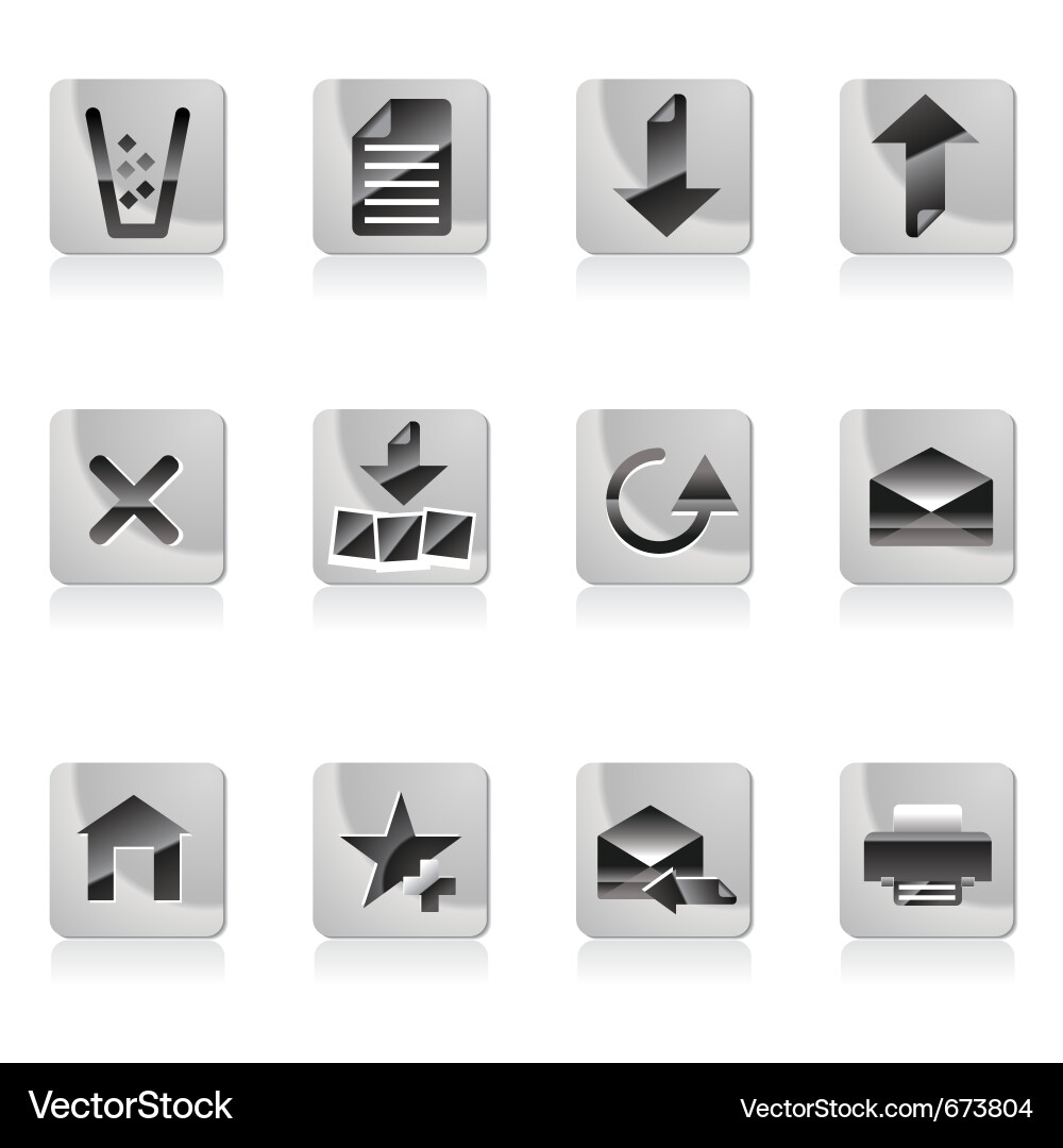 Web site and computer icons Vector Image