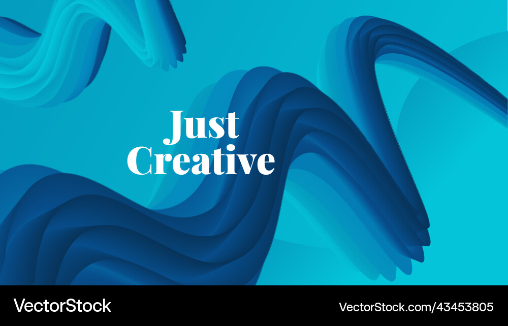 3d abstract fluid background Vector Image