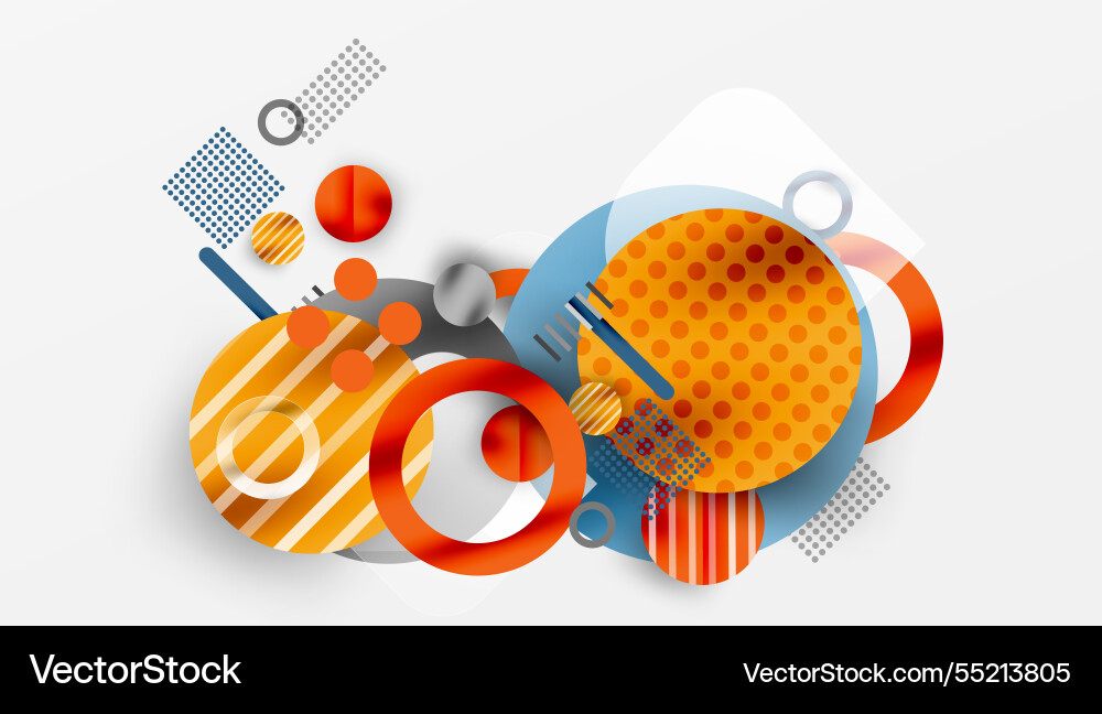 Abstract geometric background with overlapping Vector Image