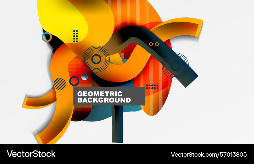 Abstract geometric design overlapping shapes Abstract geometric design overlapping shapes vector image