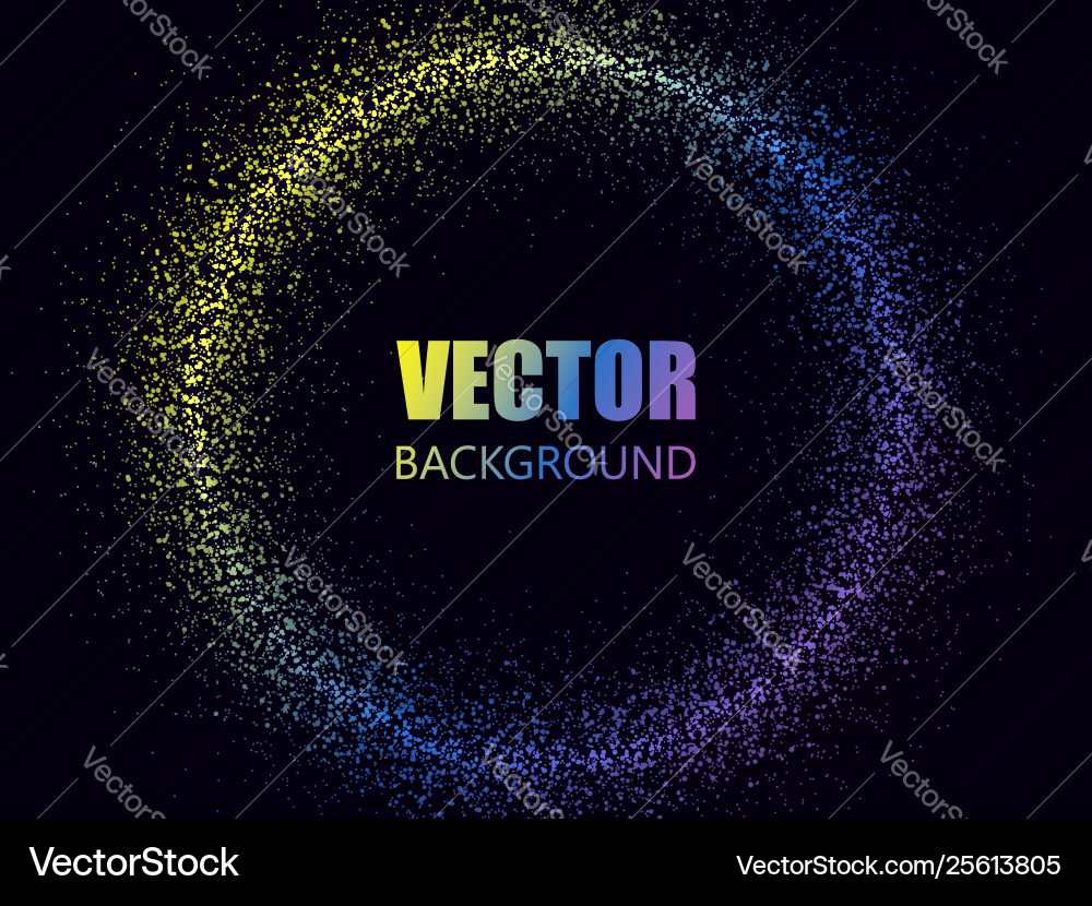 Abstract Glowing Particle Background vector image