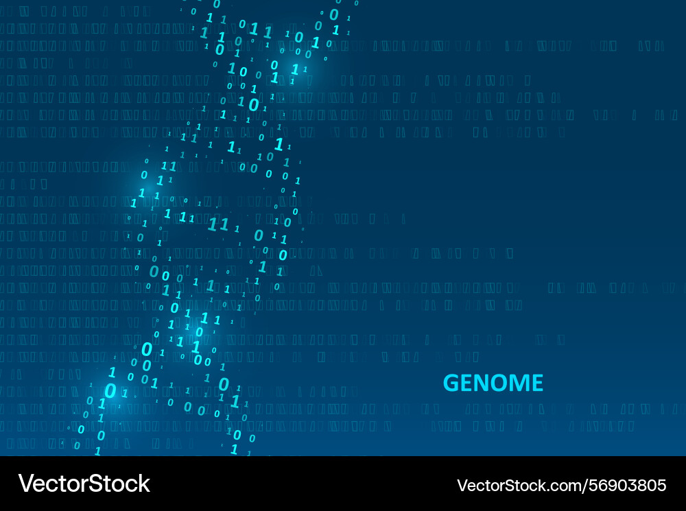 Big genomic data visualization Big genomic data visualization Vector Image