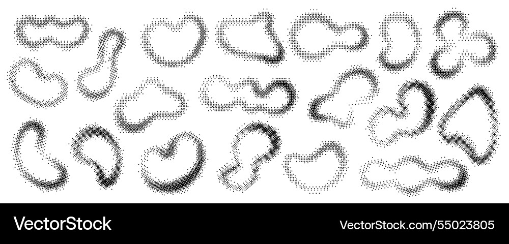 Bitmap pattern background organic shapes y2k Bitmap pattern background organic shapes y2k vector image