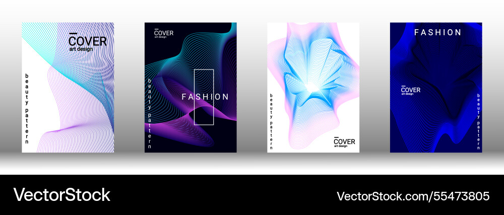Creative abstract design with smooth gradient vector image
