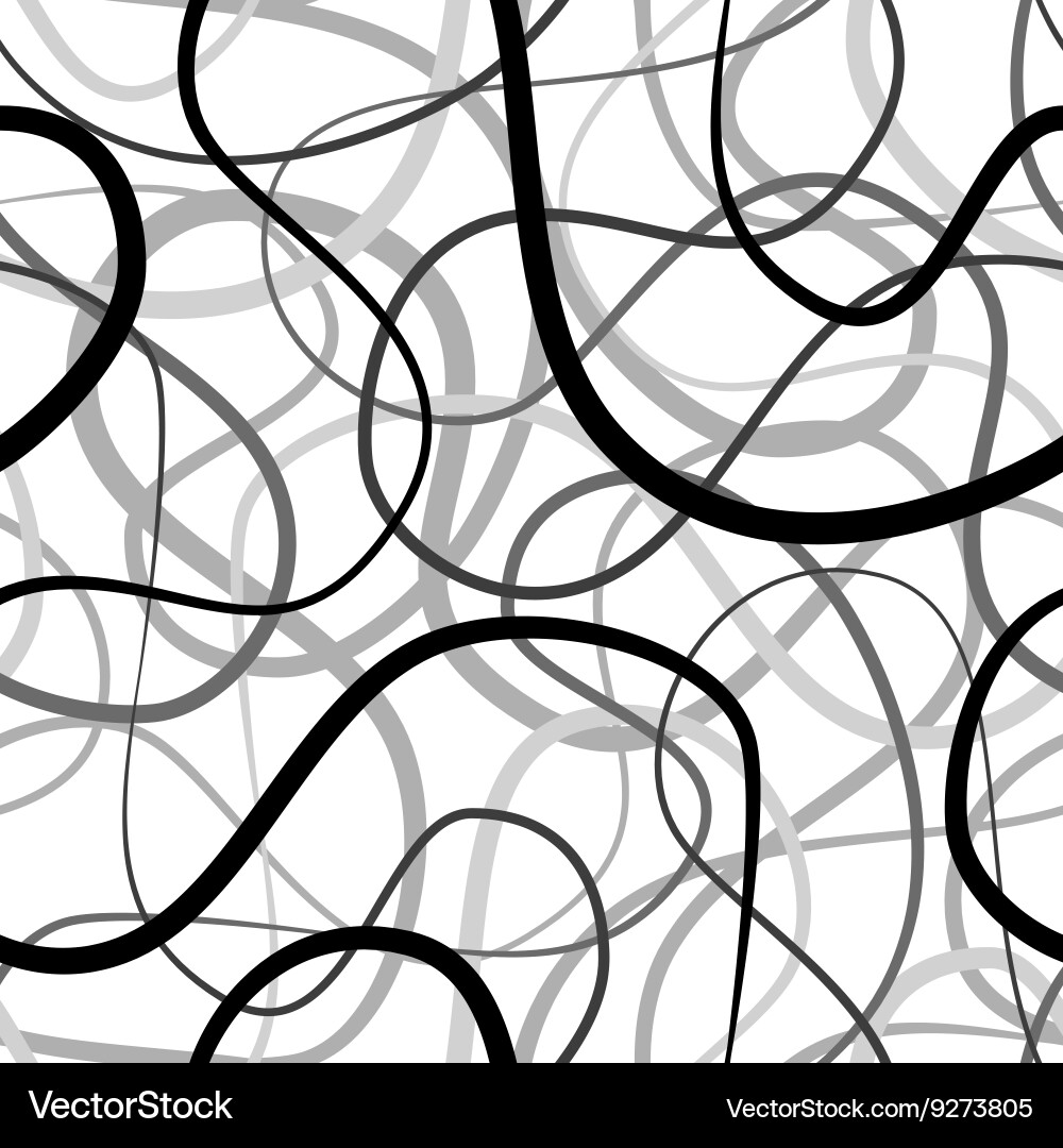 Dynamic Line Pattern - White Background Vector Image
