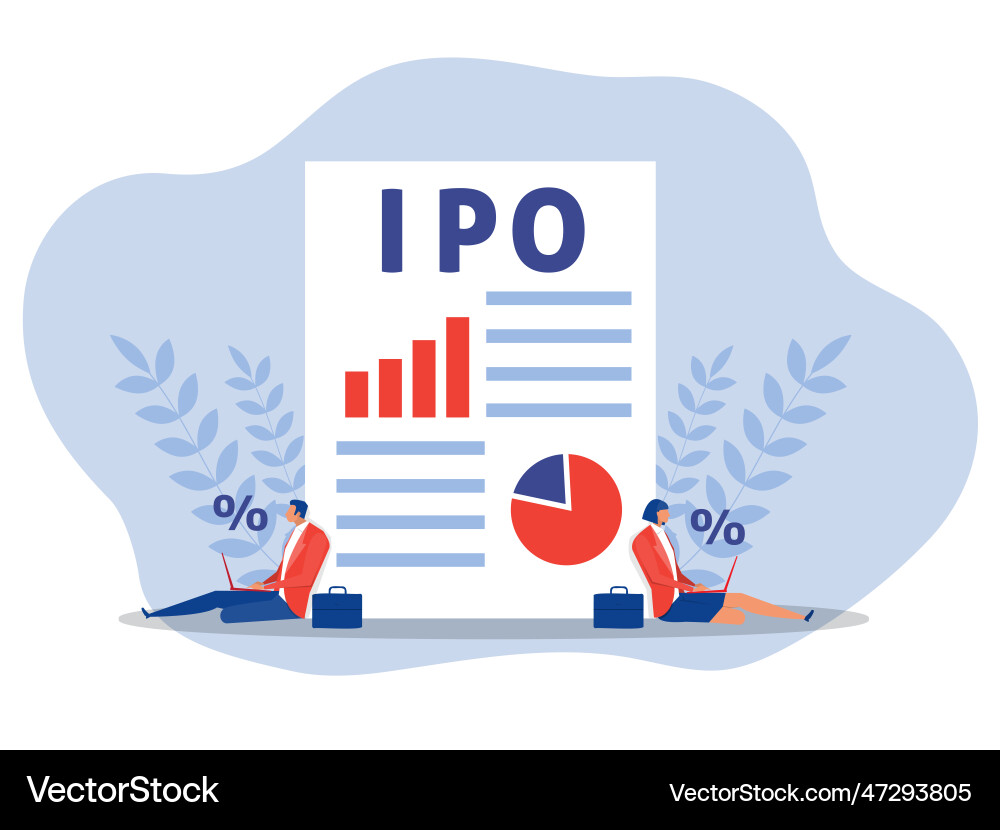 Ipo initial public offering businessman offer – Royalty-Free Vector |  VectorStock