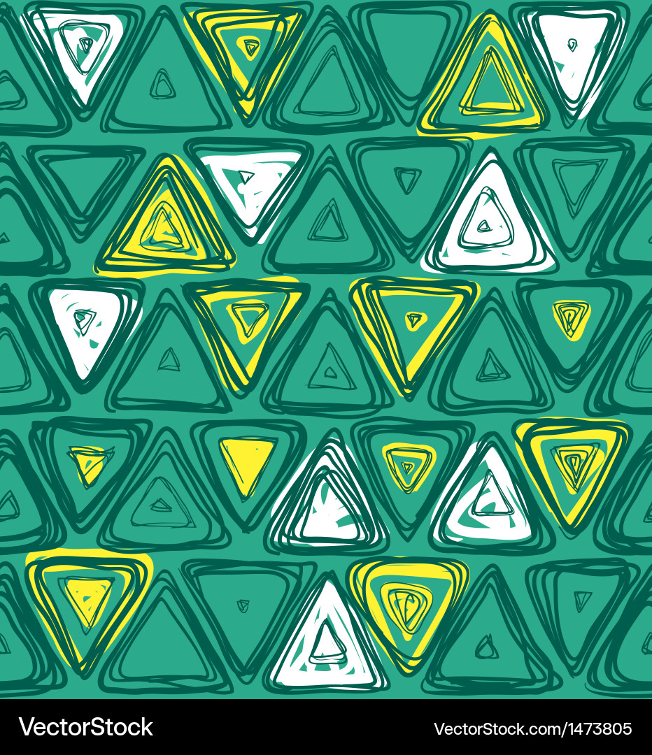 Pattern with triangles vector image