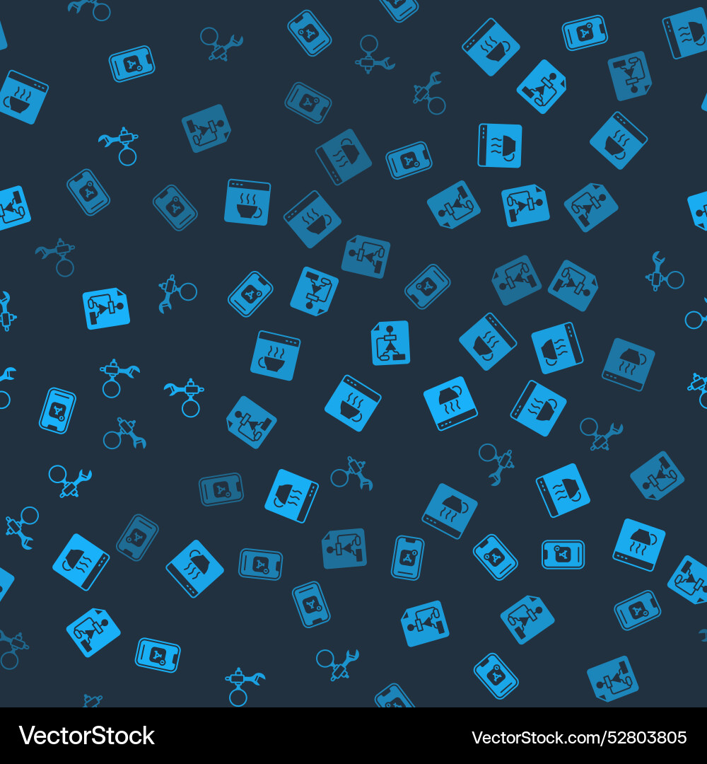 Set mobile Apps Software-Durchflussdiagramm und Debugging vektorbild