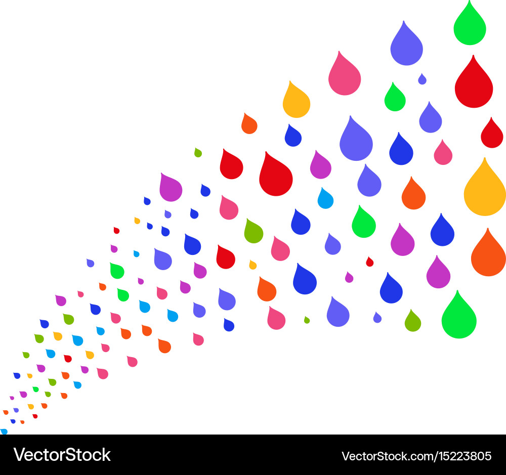 Source stream of drop Vector Image
