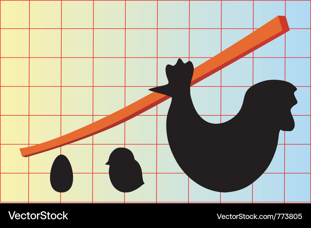 Value increase chart Vector Image