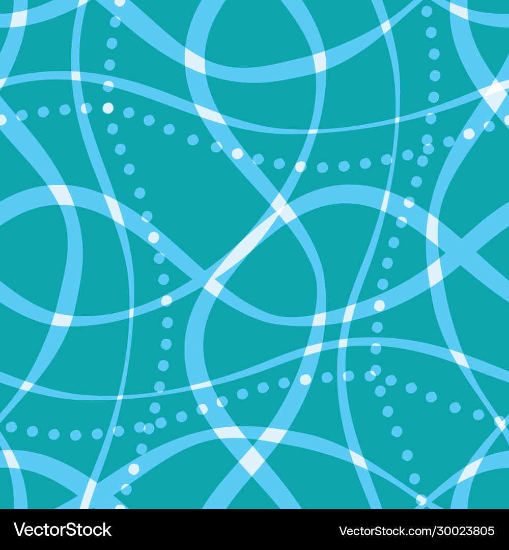 Wavy Line Grid Pattern vector image