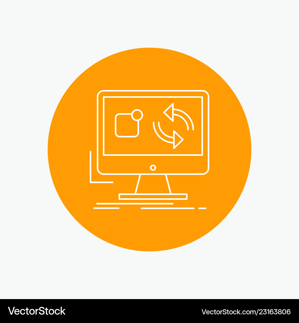 App Sync Install Update Icon Vector Image