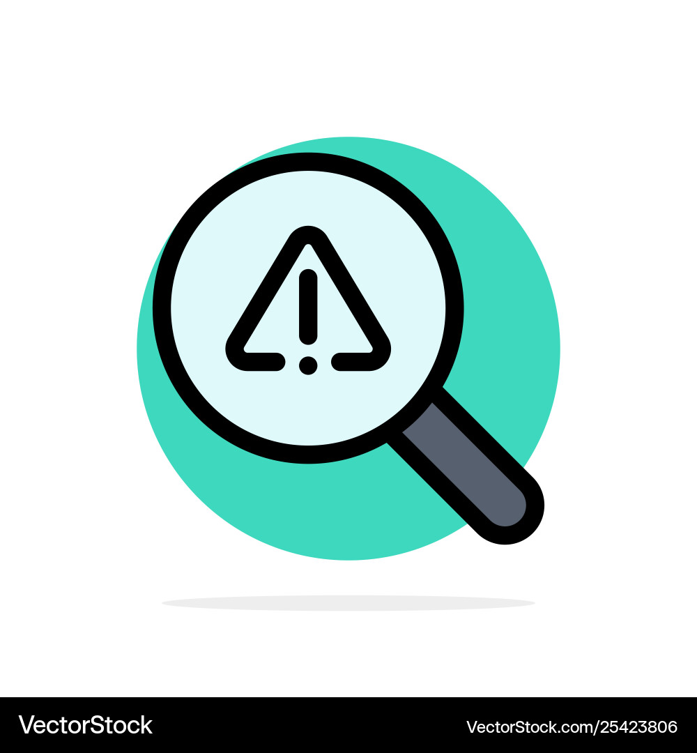Find search view error abstract circle background Find search view error abstract circle background vector image