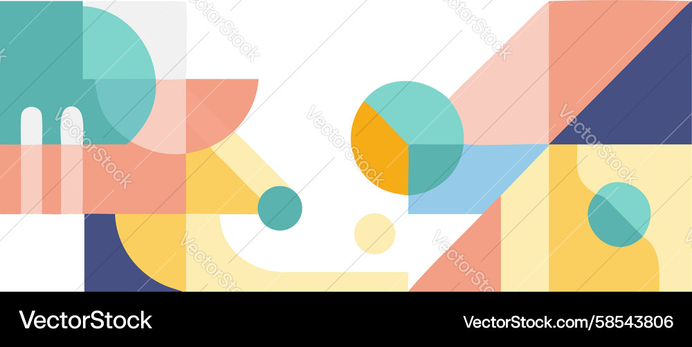 Geometric Block Pattern Vector Image