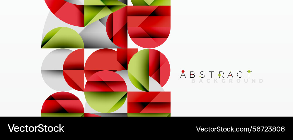 Geometric shapes overlap creating vibrant red Geometric shapes overlap creating vibrant red vector image