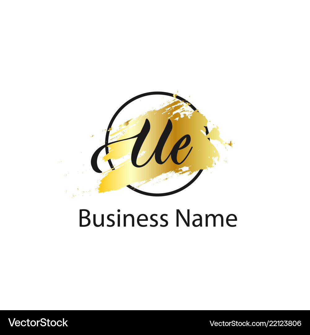 Initial letter ue logo template design Initial letter ue logo template design vector image