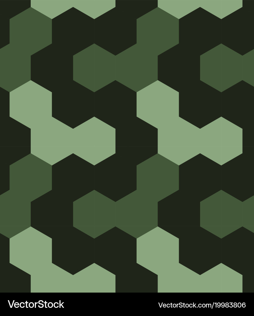 Irregular hexagon seamless pattern Vector Image