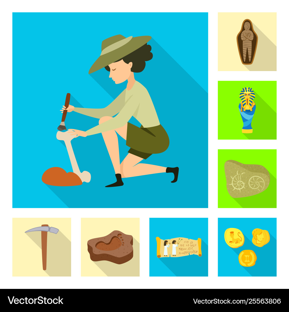 Isolated object story and items icon set Isolated object story and items icon set vector image