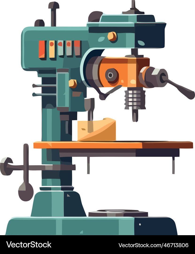 Magnification of science through microscope Vector Image