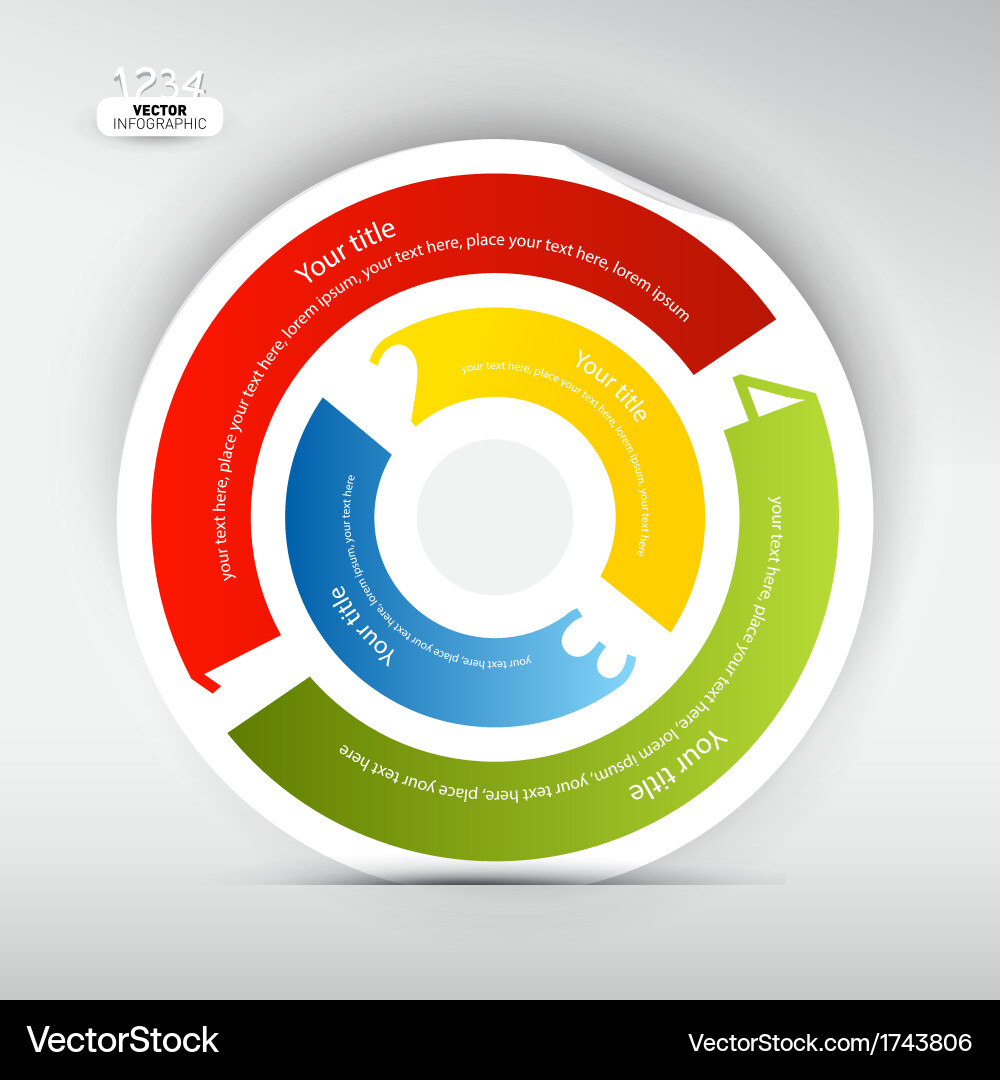 Progress steps for tutorial infographics vector image