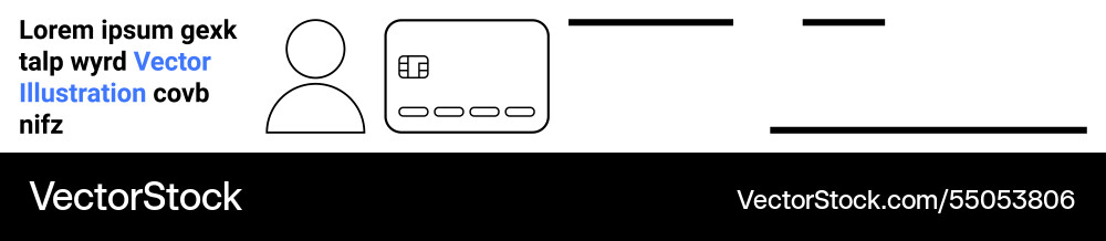 User profile layout with text placeholders User profile layout with text placeholders vector image