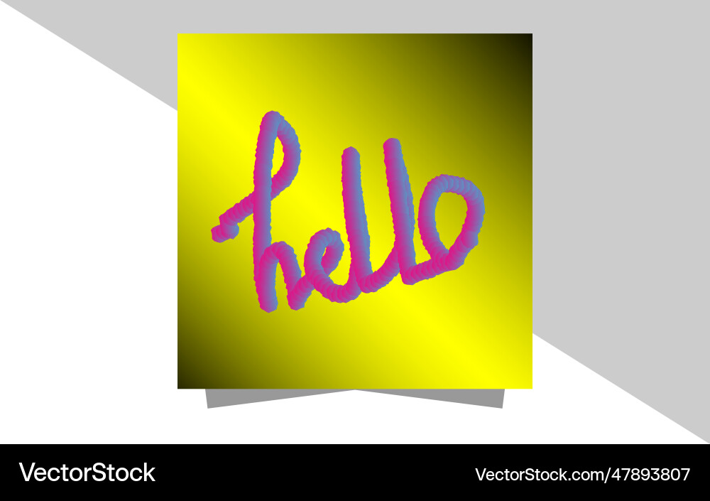 3d text design effect vector image