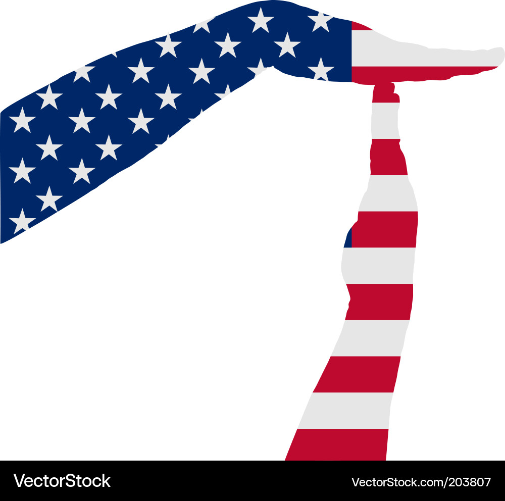 American timeout vector image