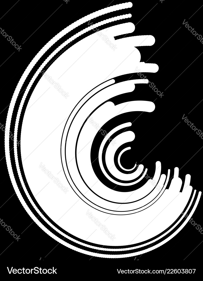 Arcs circular segments of circles abstract Arcs circular segments of circles abstract vector image
