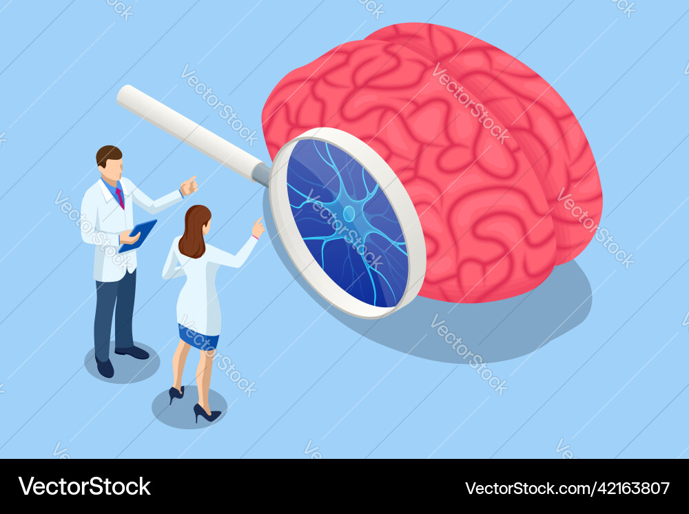 Brain Neural Network Cognition vector image