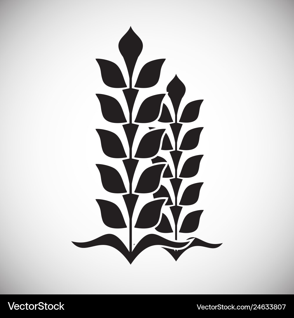Cereal icon on background for graphic and web vector image