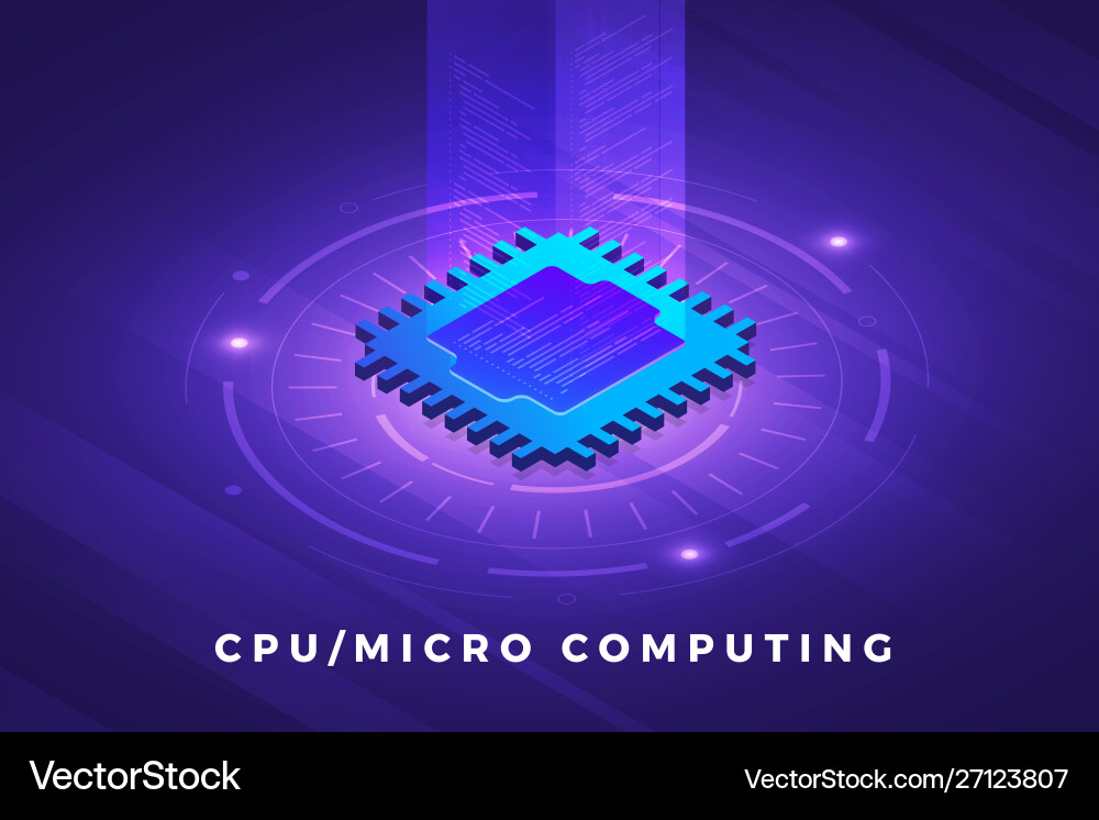 Cpu processor computing Cpu processor computing Vector Image