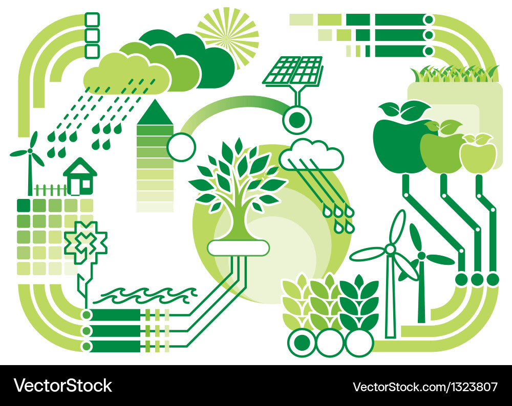 Environmental Data & Concepts vector image