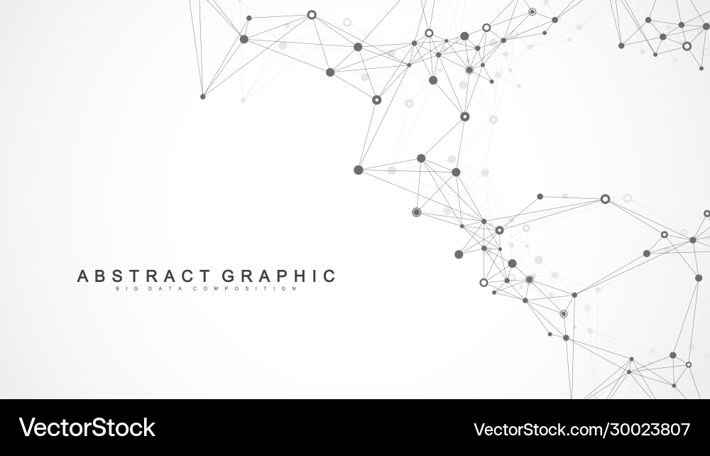 Geometric abstract background with connected line Geometric abstract background with connected line Vector Image