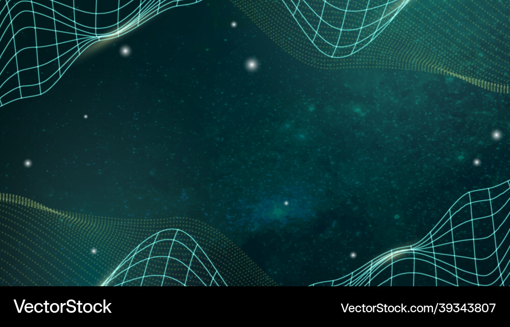 Green 3d abstract wave pattern background Green 3d abstract wave pattern background vector image