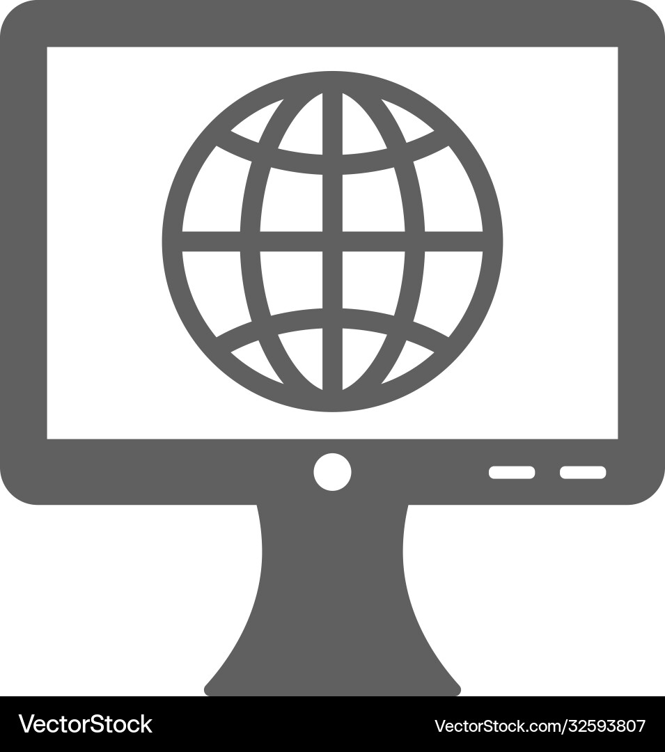 Internet web browsing icon gray color Vector Image