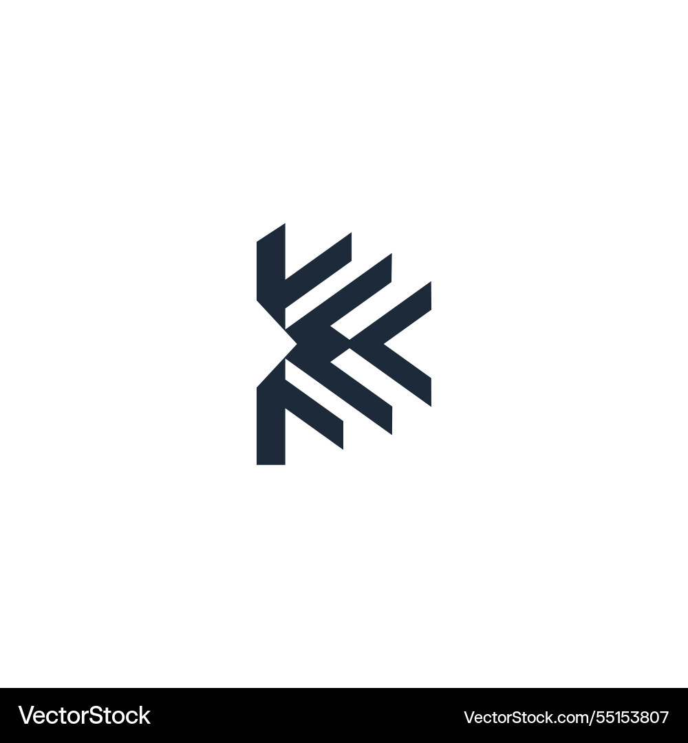 Letter k logo icon design template elements Vector Image