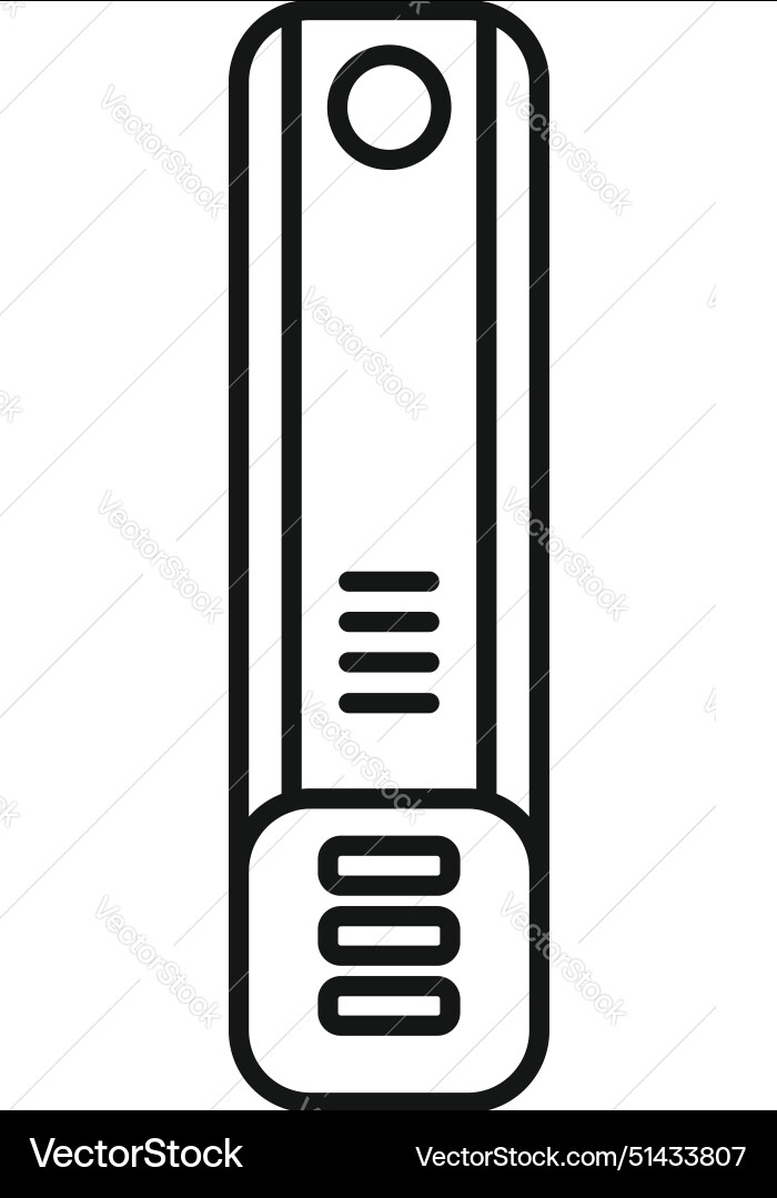 Modern usb flash drive line icon Royalty Free Vector Image