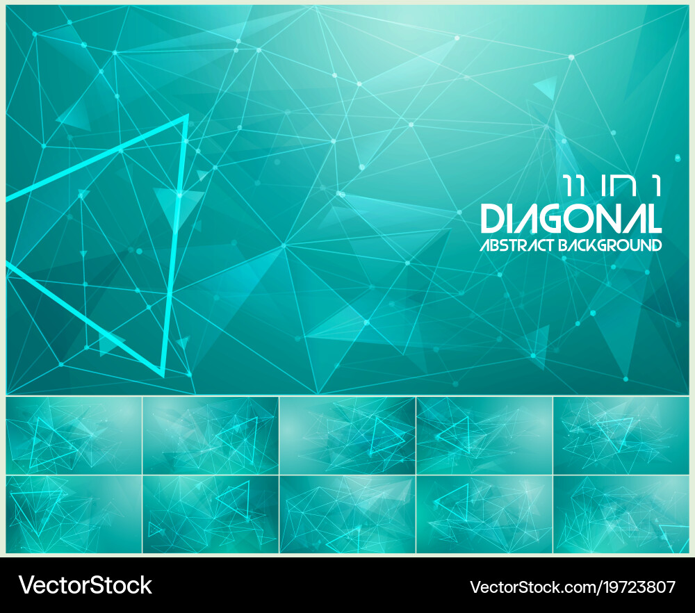 Polygonal line and low poly abstract background Vector Image