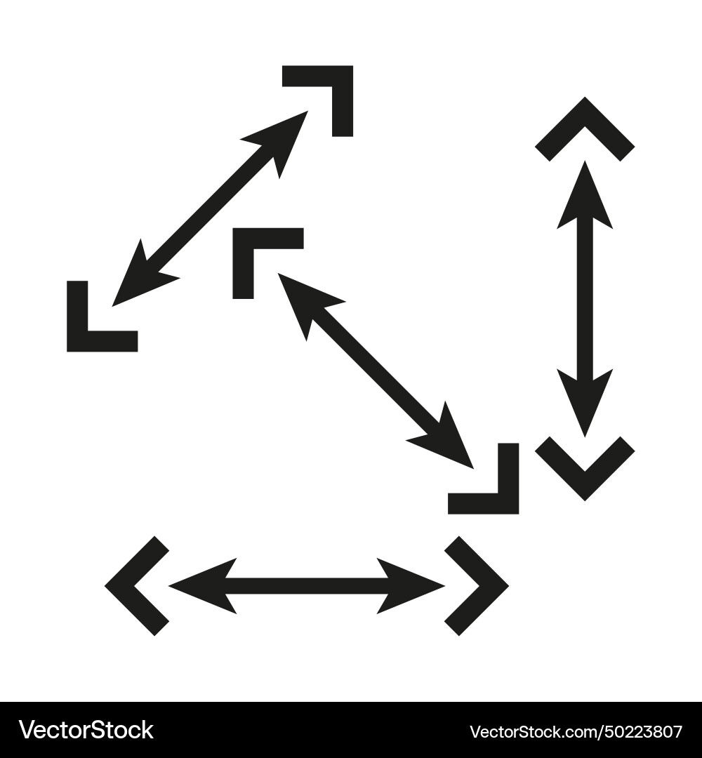 Skalierbare Symbol-Skalierbarkeitslinie Skalierbare Symbol-Skalierbarkeitslinie vektorbild