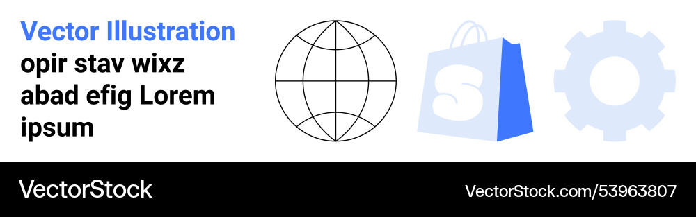 Web and e-commerce graphic elements featuring Vector Image