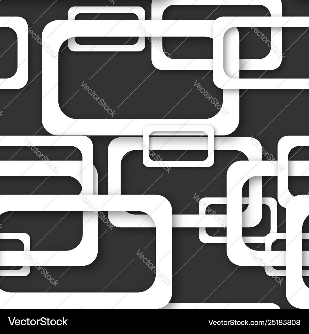 Abstract seamless pattern rectangle frames vector image