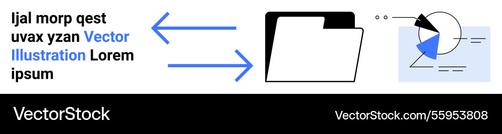 File sharing and data flow visualization File sharing and data flow visualization vector image