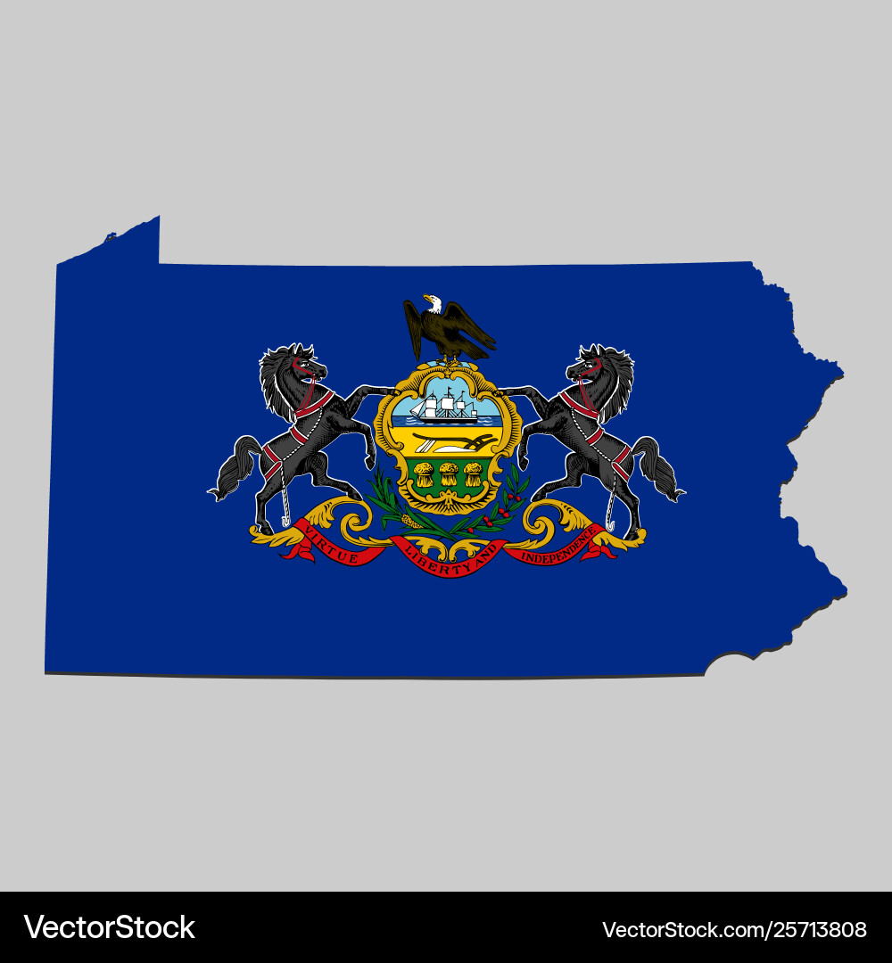 Map with national flag Map with national flag vector image