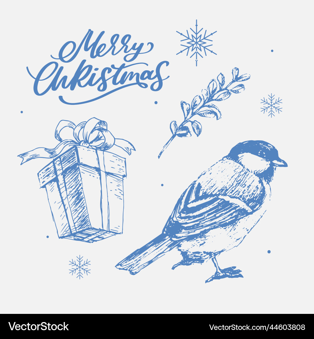 Merry christmas happy new year 2023 typography Merry christmas happy new year 2023 typography vector image