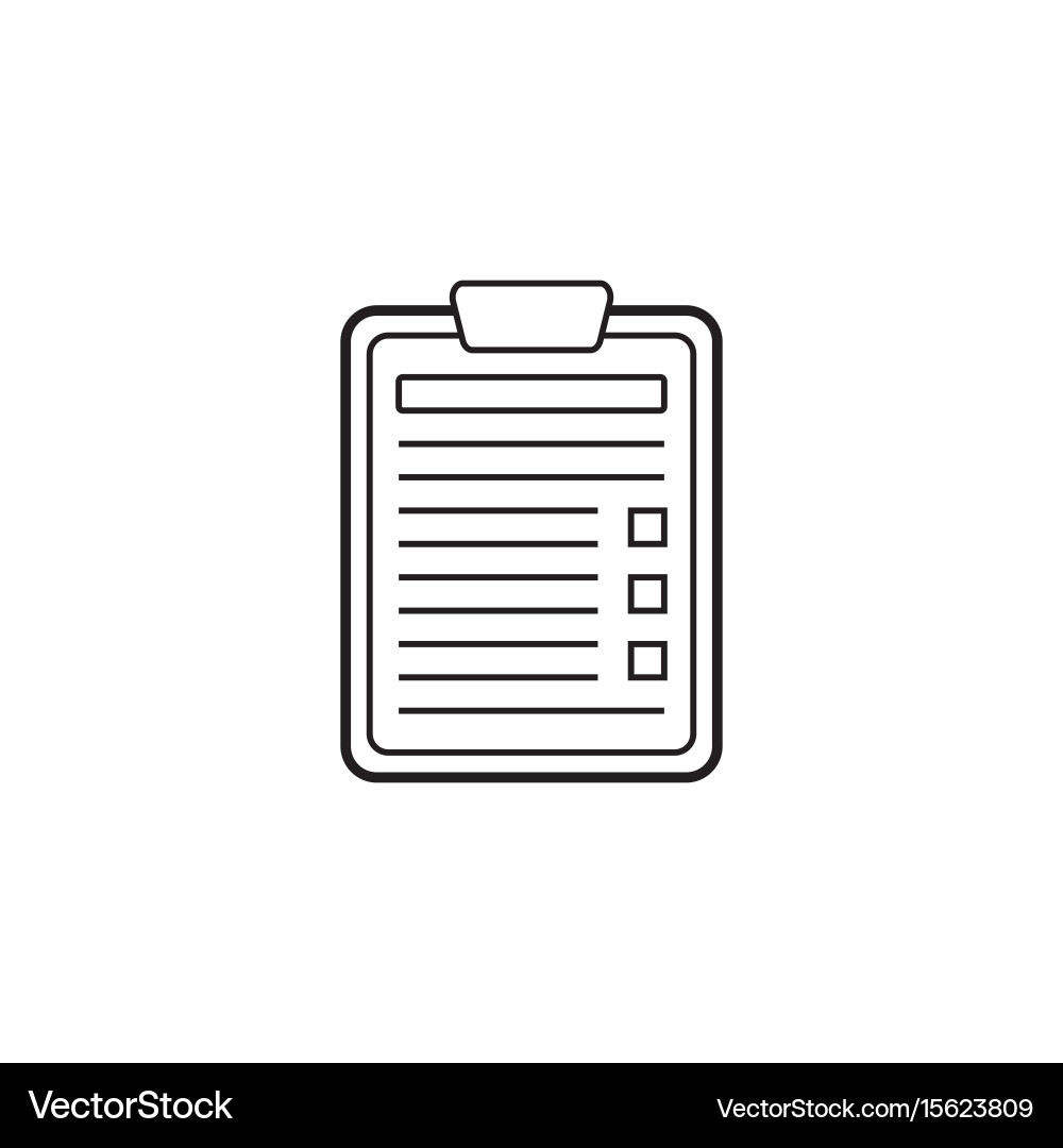 Application form line icon edit vector image