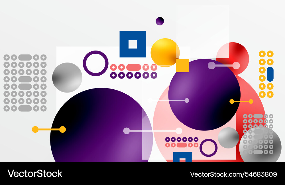 Circles and elements geometric abstract background Circles and elements geometric abstract background vector image