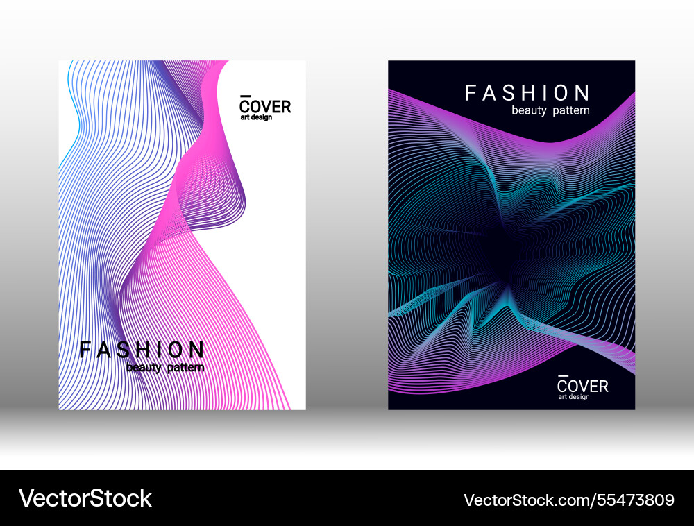 Creative abstract design with smooth gradient vector image