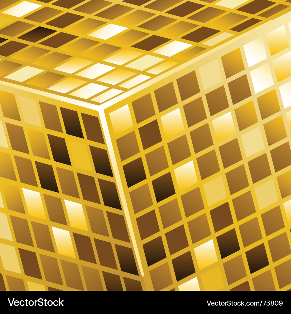 Cube background vector image
