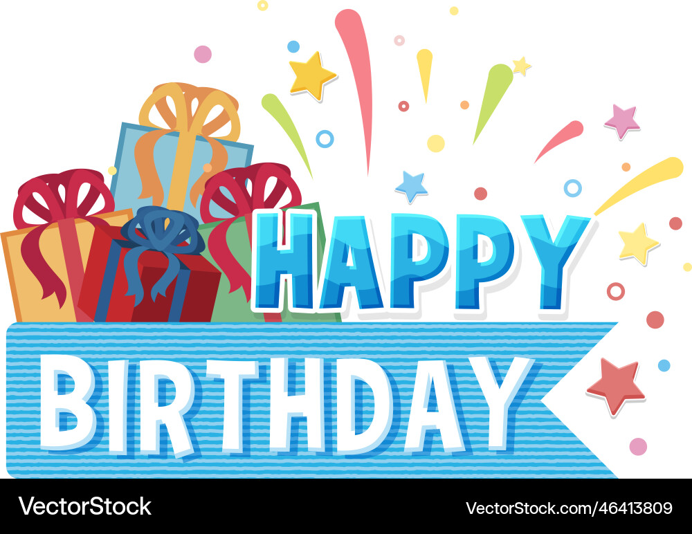 Happy Birthday Nachricht für Banner oder Poster Design Happy Birthday Nachricht für Banner oder Poster Design vektorbild